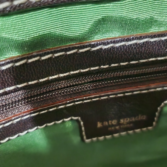 New Kate Spade Large Green Coated/Leather & Dustbag - Picture 13 of 16